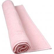 Tapis de bain 50 x 80 cm en Coton couleur Rose
